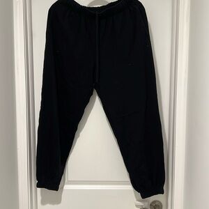 Garage joggers, black, size medium